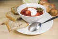 Vegetable soup - borscht Royalty Free Stock Photo