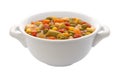 Vegetable Soup Bowl (clipping path) Royalty Free Stock Photo