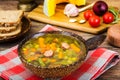Vegetable Soup. Diet Fitness Nutrition Royalty Free Stock Photo