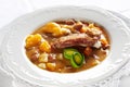 Vegetable soup with pork meat Royalty Free Stock Photo