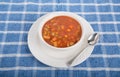 Vegetable Soup in White Bowl Royalty Free Stock Photo