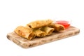Vegetable spring rolls isolated Royalty Free Stock Photo