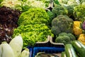 Vegetable stall in the Central Market Hall in Budapest Hungary.