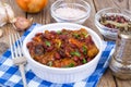 Vegetable stew with red beans Royalty Free Stock Photo