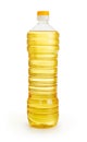 Vegetable or sunflower oil in plastic bottle Royalty Free Stock Photo