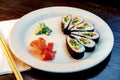 Vegetable Sushi Pinwheel Royalty Free Stock Photo