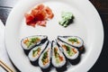 Vegetable Sushi Pinwheel Royalty Free Stock Photo