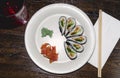 Vegetable Sushi Pinwheel Royalty Free Stock Photo