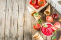 Vegetable tomato ice cream Royalty Free Stock Photo