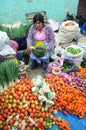 Vegetable Vendor in Peru