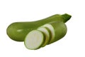 Vegetable zucchini isolated on white background as package design element Royalty Free Stock Photo