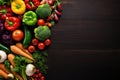 vegetables background large copy space - stock picture backdrop