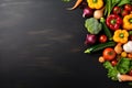 vegetables background large copy space - stock picture backdrop