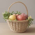 Vegetables basket. Generate Ai