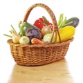 Vegetables in basket.