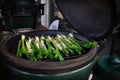 Vegetables on a Big Green Egg cooking studio