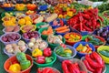 Vegetables Bowls Farmers Market Royalty Free Stock Photo