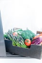 Vegetables box safe contactless delivery