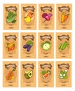 Vegetables card set