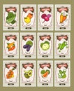 Vegetables card set