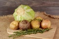 Vegetables on a chopping board