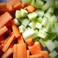 Vegetables on chopping board Royalty Free Stock Photo