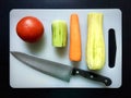 Vegetables on chopping board