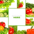 Vegetables collage Royalty Free Stock Photo