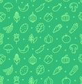 Vegetables Food Shop Pattern Background. Vector