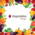 Vegetables frame Royalty Free Stock Photo