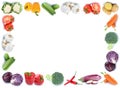 Vegetables frame copyspace copy space border tomatoes fresh bell