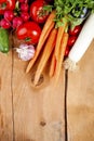 Vegetables frame Royalty Free Stock Photo