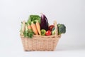 Vegetables fresh basket. Generate Ai