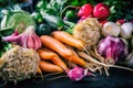 Vegetables. Fresh vegetables. Colorful vegetables background. Healthy vegetable studio photo. Assortment of fresh vegetables Royalty Free Stock Photo