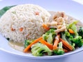 Vegetables fried rice asia food Royalty Free Stock Photo