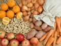 Vegetables, fruit still life Royalty Free Stock Photo