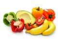 VEGETABLES AND FRUITS Royalty Free Stock Photo