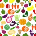 Vegetables and fruits background