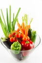 Vegetables in the glass bowl Royalty Free Stock Photo