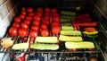 Vegetables grill barbecue Royalty Free Stock Photo