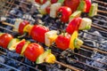 Vegetables grill marinade bbq healthy, summer fire