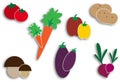 Vegetables icons