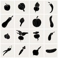 Vegetables Icons.