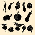 Vegetables Icons.