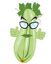 Vegetables joint cartoon on white background is insulated