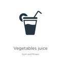 Vegetables juice icon vector. Trendy flat vegetables juice icon from gym and fitness collection isolated on white background.