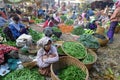 Vegetables market in Myanmar