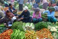 Vegetables market in Myanmar