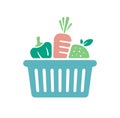 Vegetables , natural foods vector icon illustration