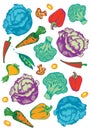 Vegetables pattern